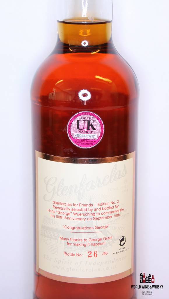Glenfarclas 50 Years Old 1956 2006 Cask 1779 For Friends Edition No. 2 50% - WORLD WINE WHISKY 