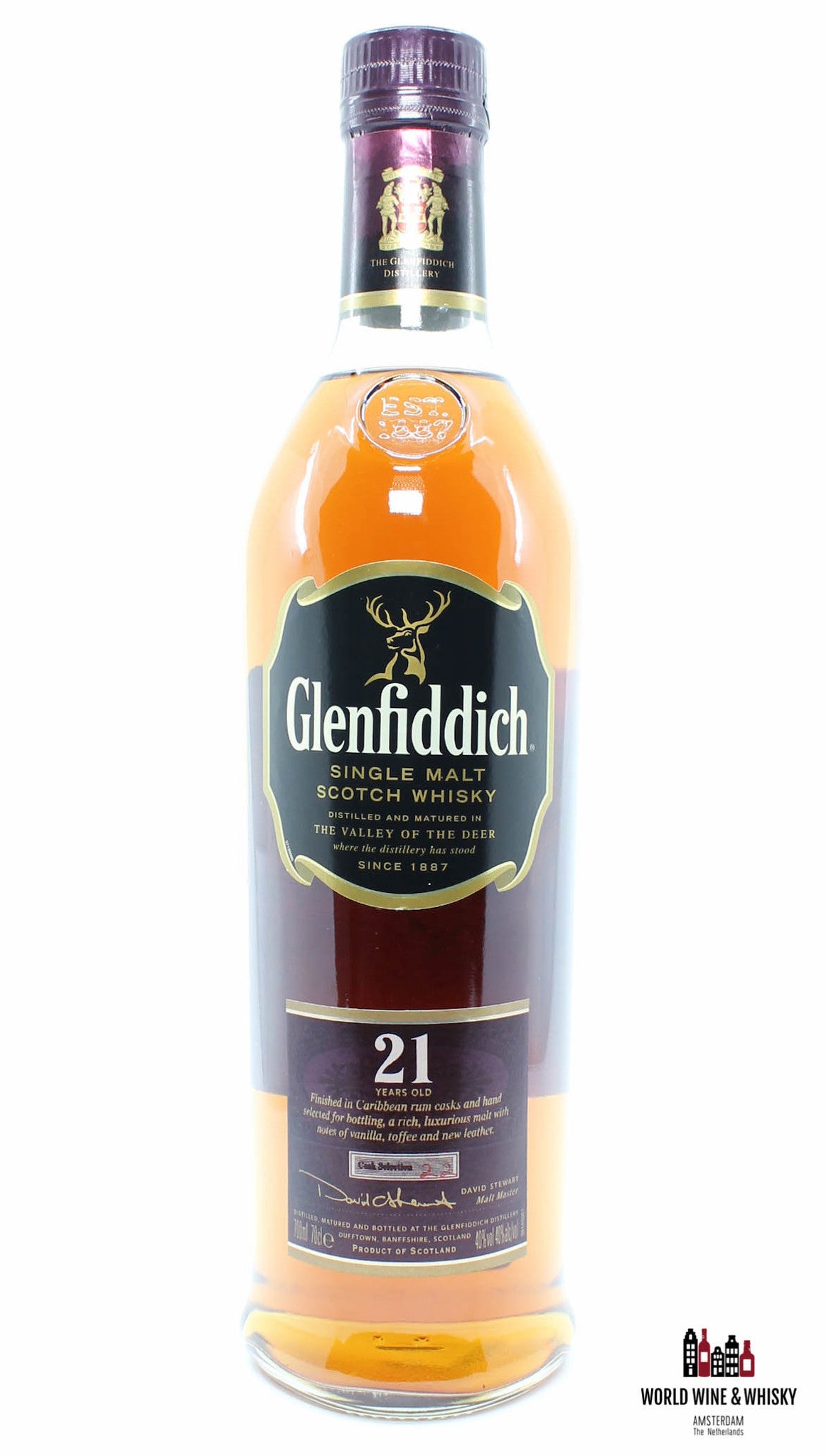 Glenfiddich 21 Years Old - Caribbean Rum - Cask Selection 22 40% 700ml - WORLD WINE WHISKY 