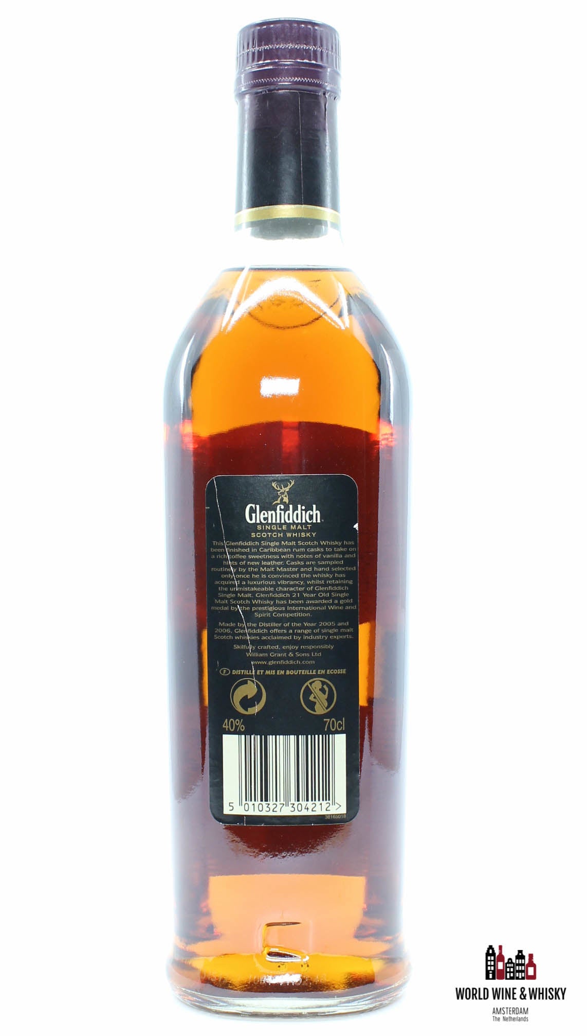 Glenfiddich 21 Years Old - Caribbean Rum - Cask Selection 22 40% 700ml - WORLD WINE WHISKY 