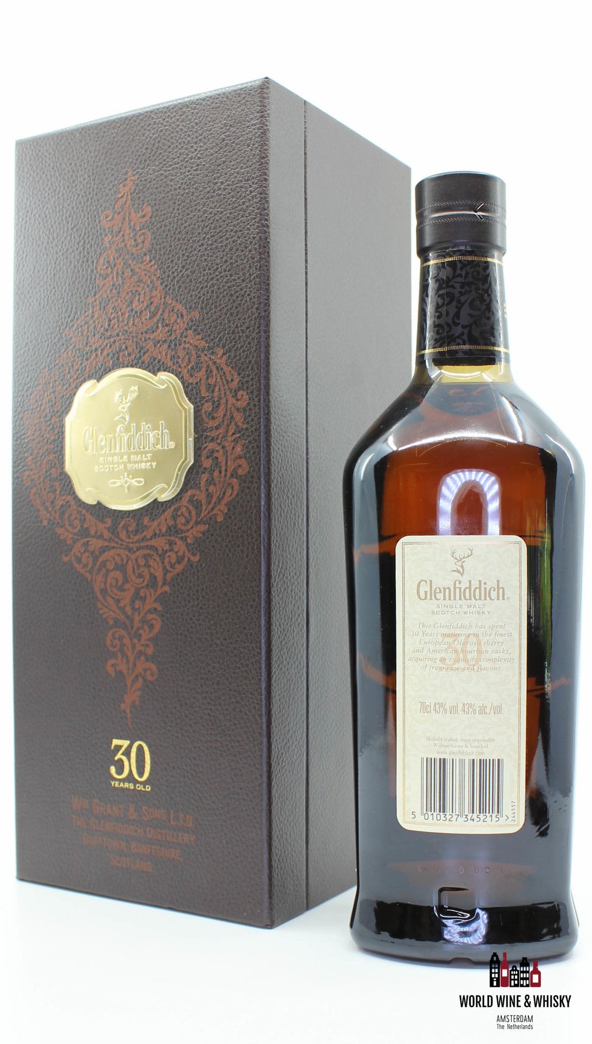 Glenfiddich 30 Years Old - Cask Selection 00045 43% (in luxury case) - WORLD WINE WHISKY 