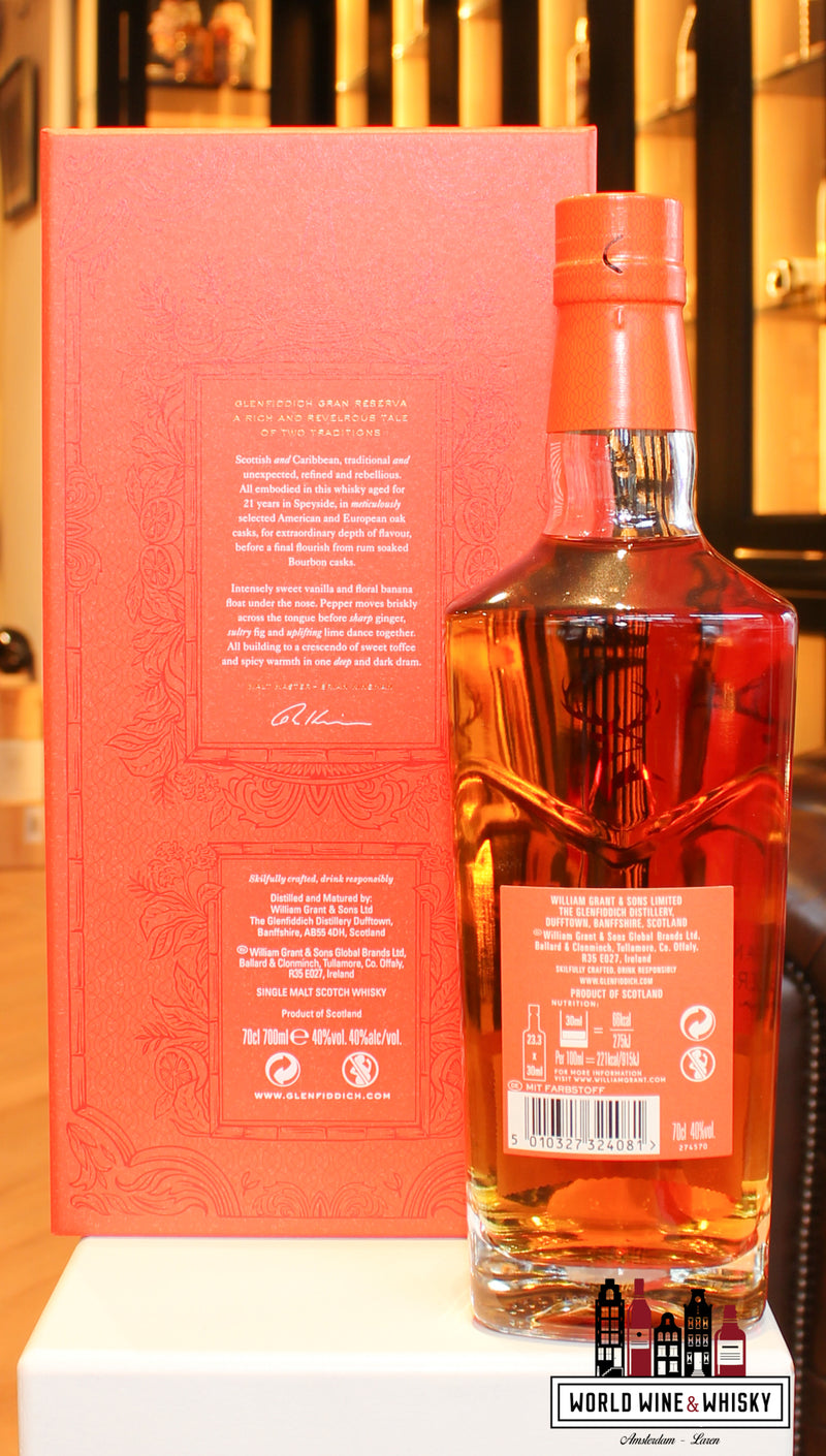 Glenfiddich 21 Years Old - Gran Reserva whisky speyside scotland