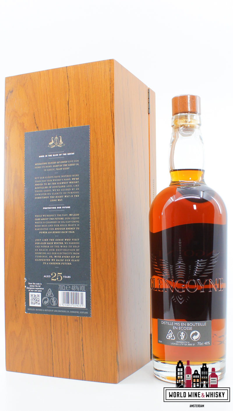 Glengoyne 25 Years Old 2020 - Limited Release - Unhurried Since 1833 48% - WORLD WINE WHISKY 