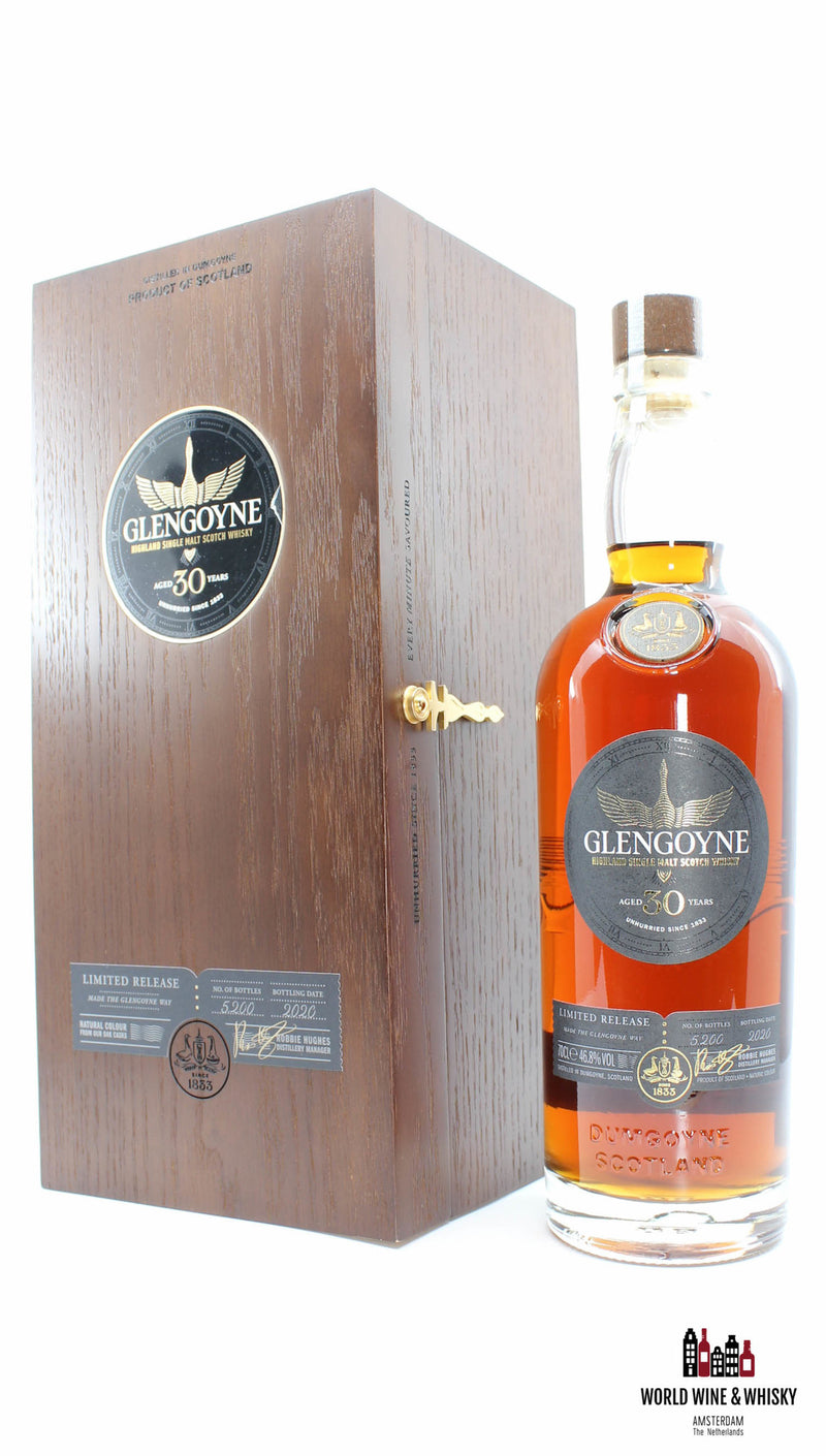 Glengoyne 30 Years Old 2020 - Limited Release - Unhurried Since 1833 46.8% (1 of 5200) - WORLD WINE WHISKY 