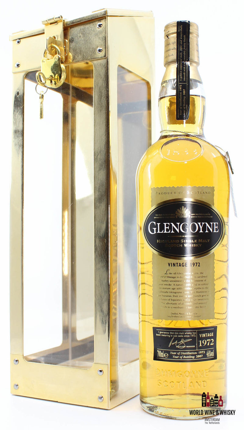 Glengoyne 35 Years Old 1972 2007  Spirit Safe Edition 46% - WORLD WINE WHISKY 
