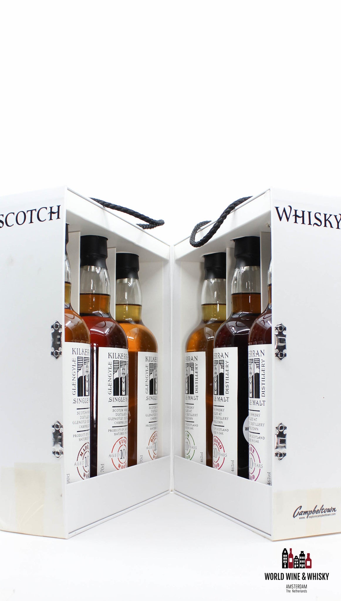 Glengyle Kilkerran 10 Years Old 2004 2014 First Six Cask Selection Set 46% - WORLD WINE WHISKY 