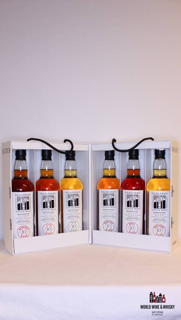Glengyle Kilkerran 10 Years Old 2004 2014 First Six Cask Selection Set 46% - WORLD WINE WHISKY 