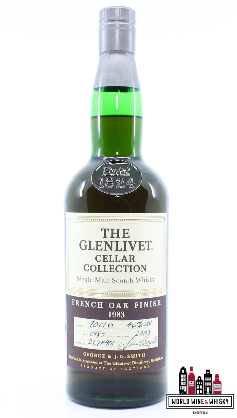 Glenlivet 20 Years Old 1983 2003 Cellar Collection 46% - WORLD WINE WHISKY 