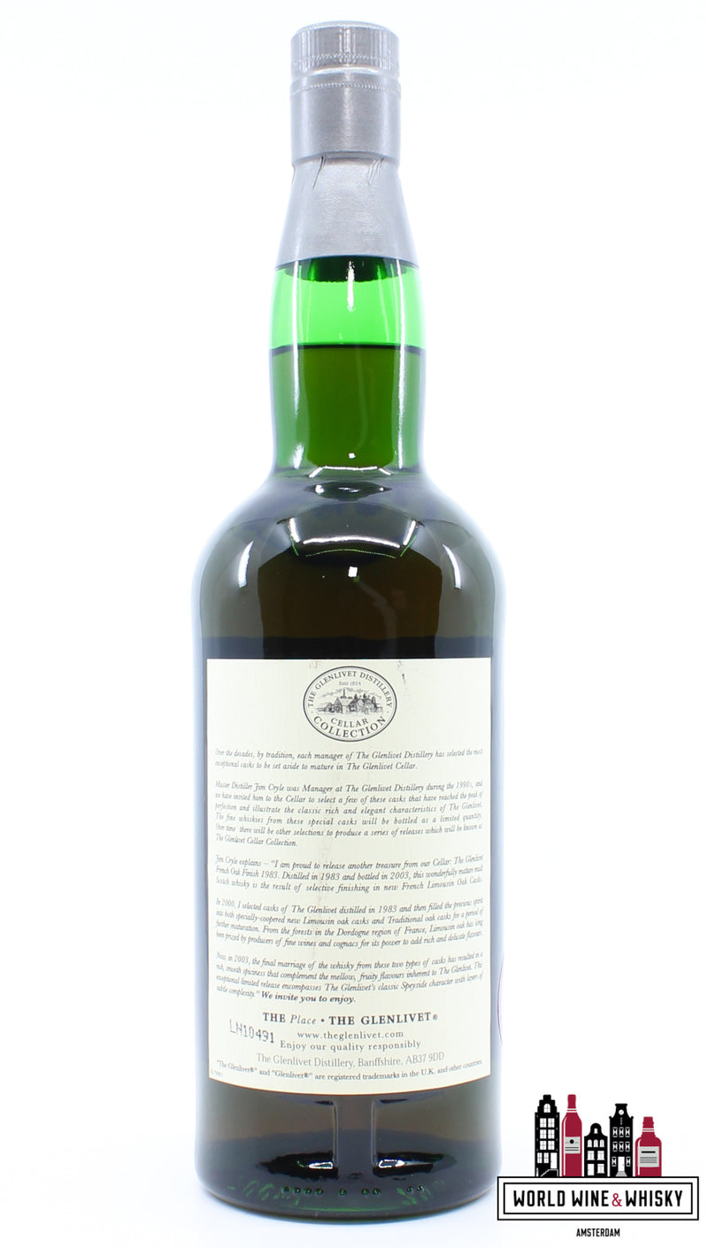 Glenlivet 20 Years Old 1983 2003 Cellar Collection 46% - WORLD WINE WHISKY 
