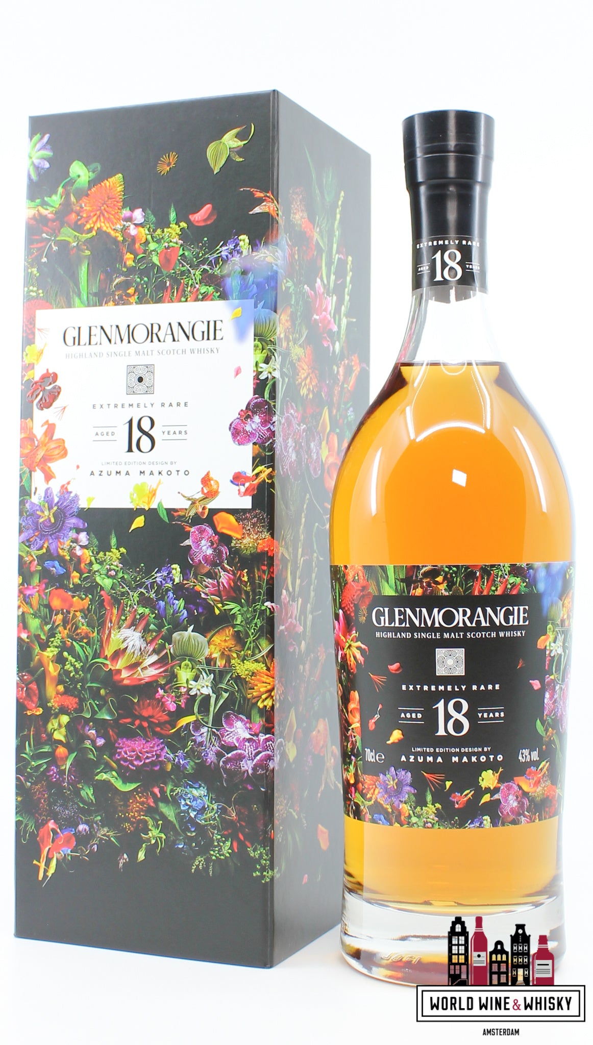 Glenmorangie 18 Years Old 2021 - Azuma Makoto Limited Edition - Extremely Rare 43% (1 of 30.000) - WORLD WINE WHISKY 