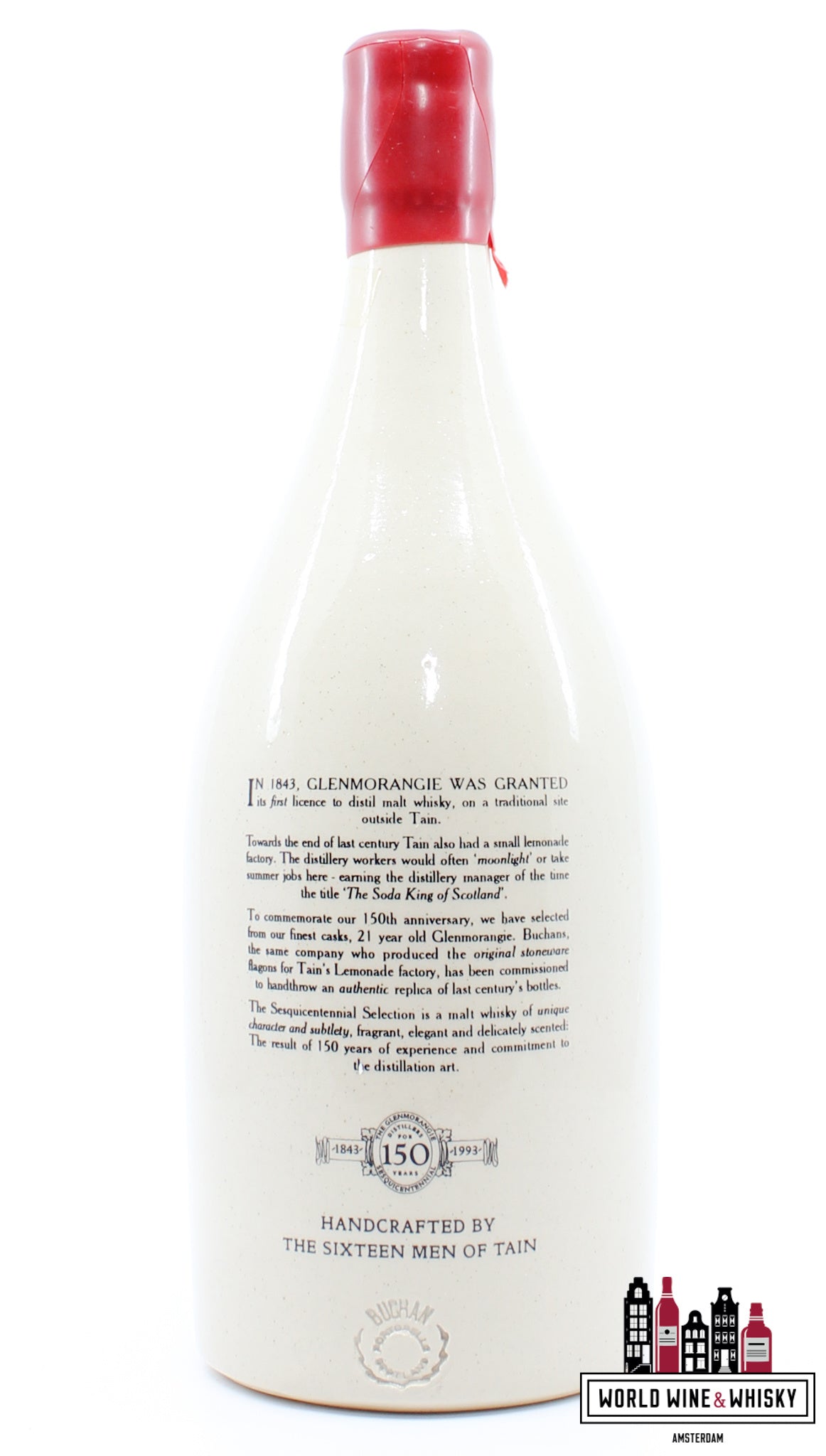 Glenmorangie 21 Years Old 1993 - 150th Anniversary Sesquicentennial Selection 43% - WORLD WINE WHISKY 