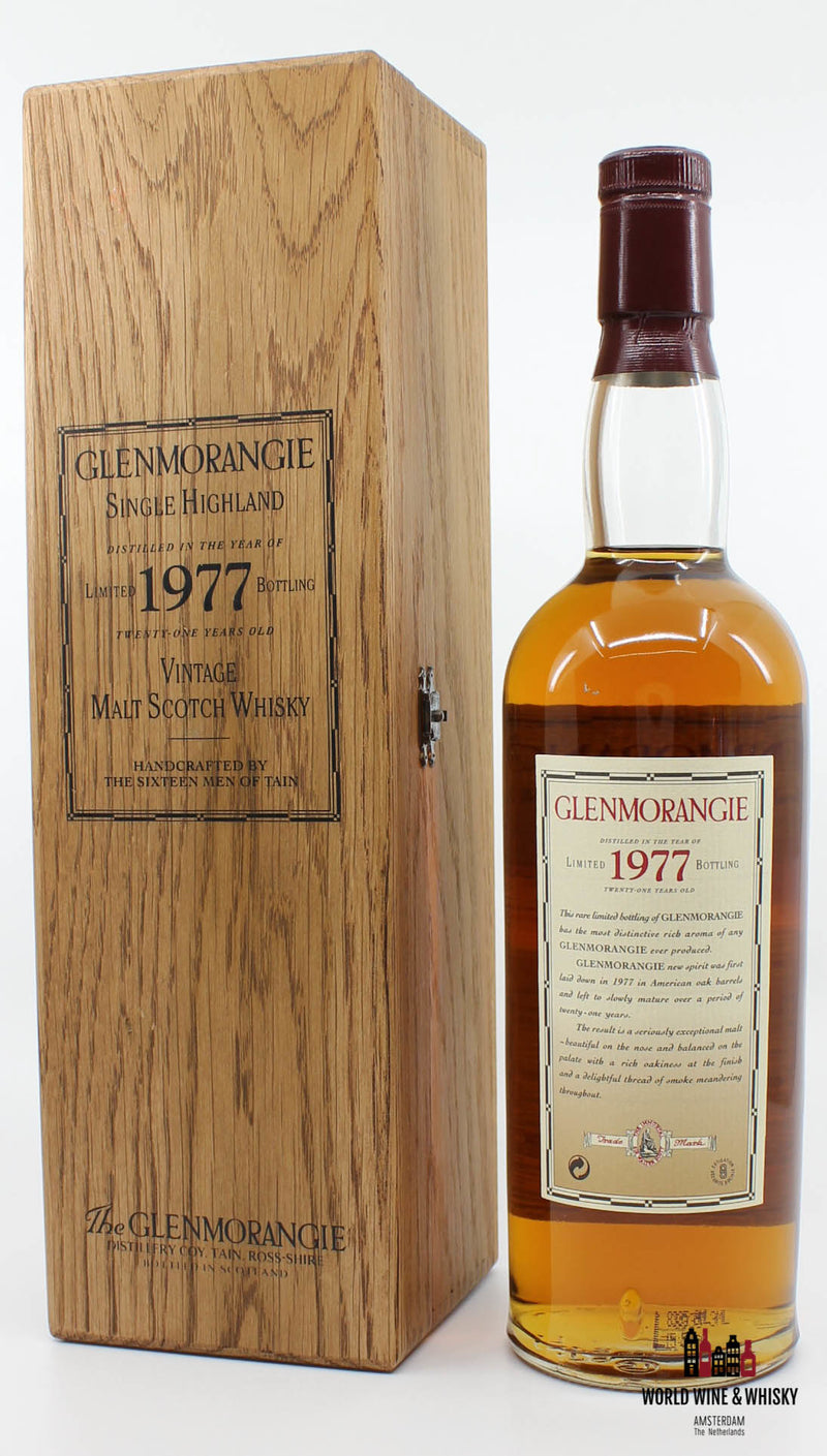 Glenmorangie 21 Years Old Limited 1977 Bottling 1998 43% - WORLD WINE WHISKY 