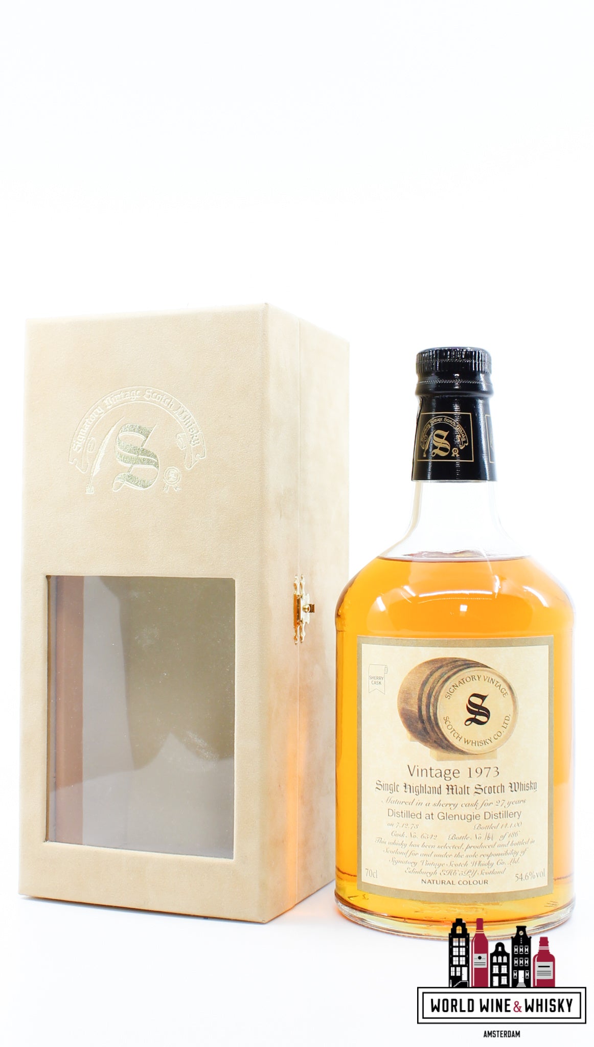 Glenugie 27 Years Old 1973 2000 - Vintage Collection - Signatory Vintage - Cask 6542 54.6% (1 of 186) - WORLD WINE WHISKY 