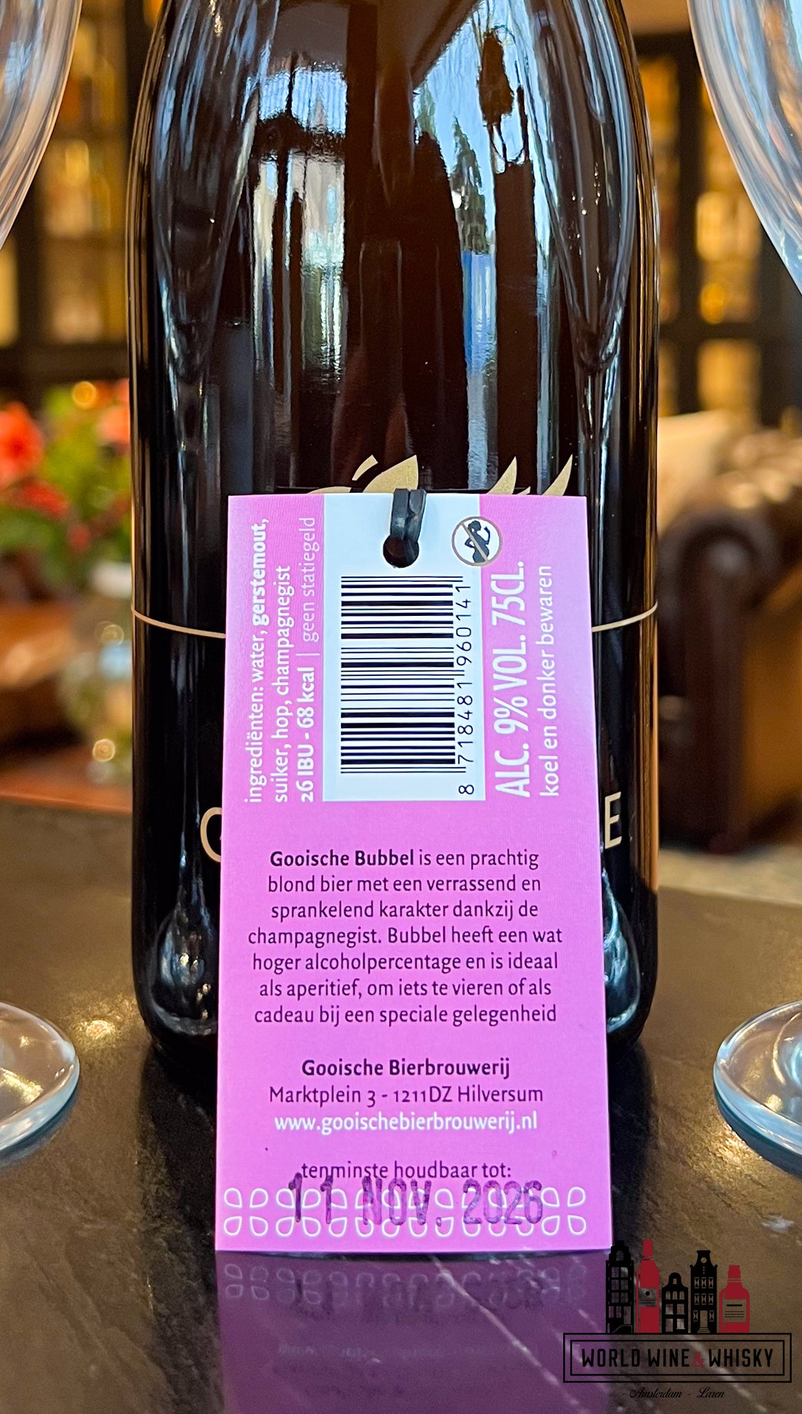 Gooische Bubbel - Champagnebier uit 't Gooi 9% giftset (Gooische Bierbrouwerij) - WORLD WINE WHISKY 