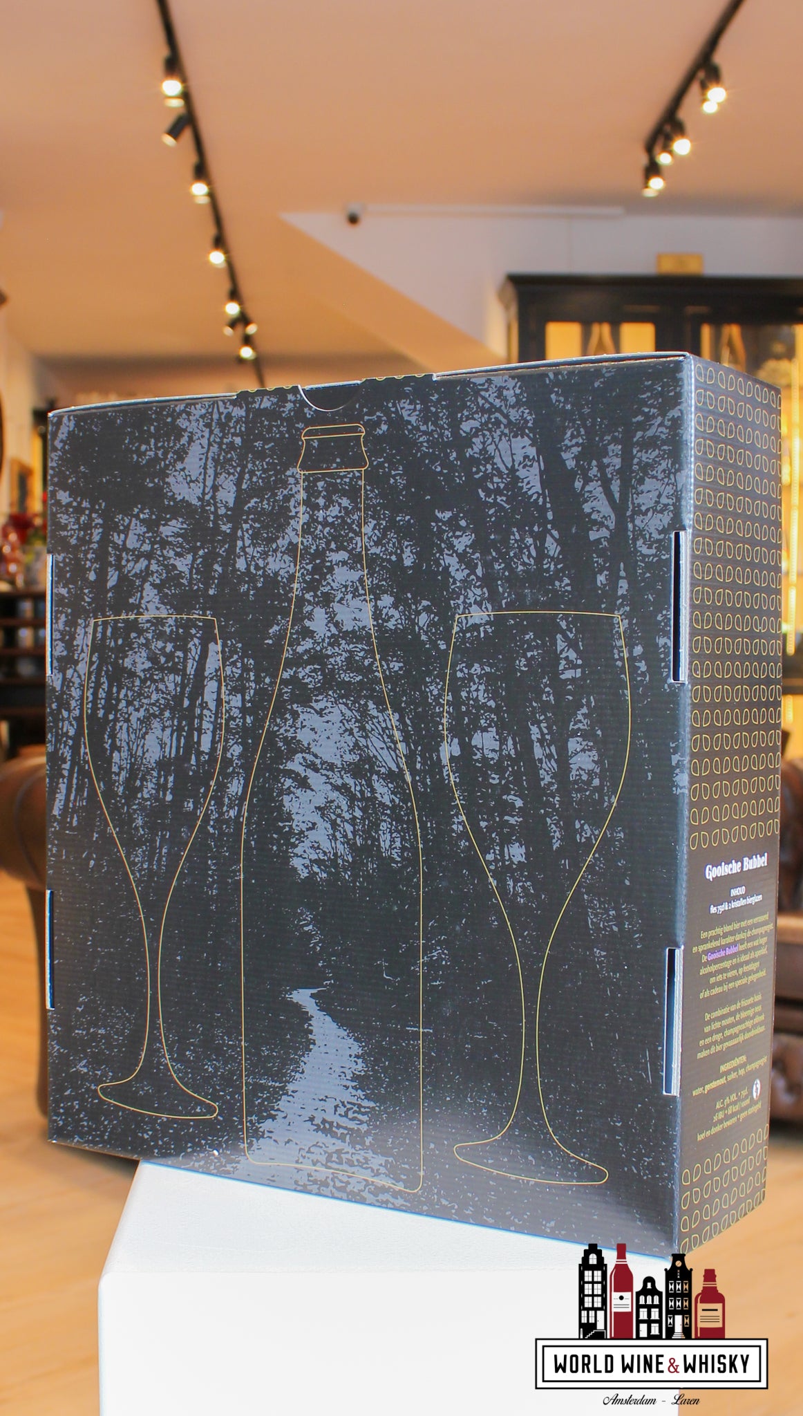 Gooische Bubbel - Champagnebier uit 't Gooi 9% giftset Bierbrouwerij Laren giftpack bierpakket 4