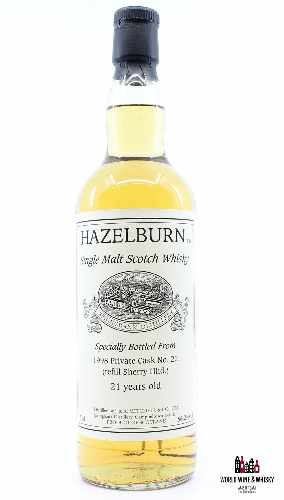 Hazelburn 21 Years Old 1998 2019 Private Cask No. 22 56.2% (Exclusive Private Bottling) - WORLD WINE WHISKY 
