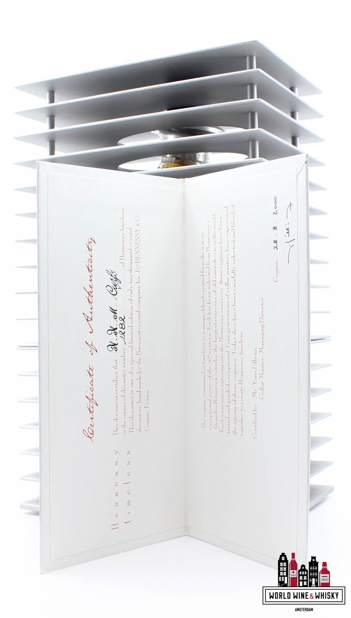 Hennessy Timeless - Baccarat Crystal Decanter 43,5% (1 of 2000) - WORLD WINE WHISKY 