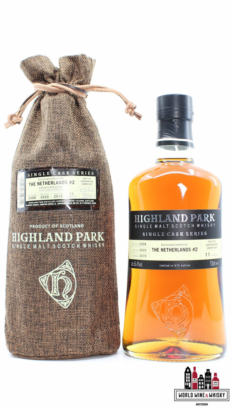 Highland Park 11 Years Old 2008 2020 - Cask 2519 - Bottled for The Netherlands #2 66.4% (1 of 675) - WORLD WINE WHISKY 
