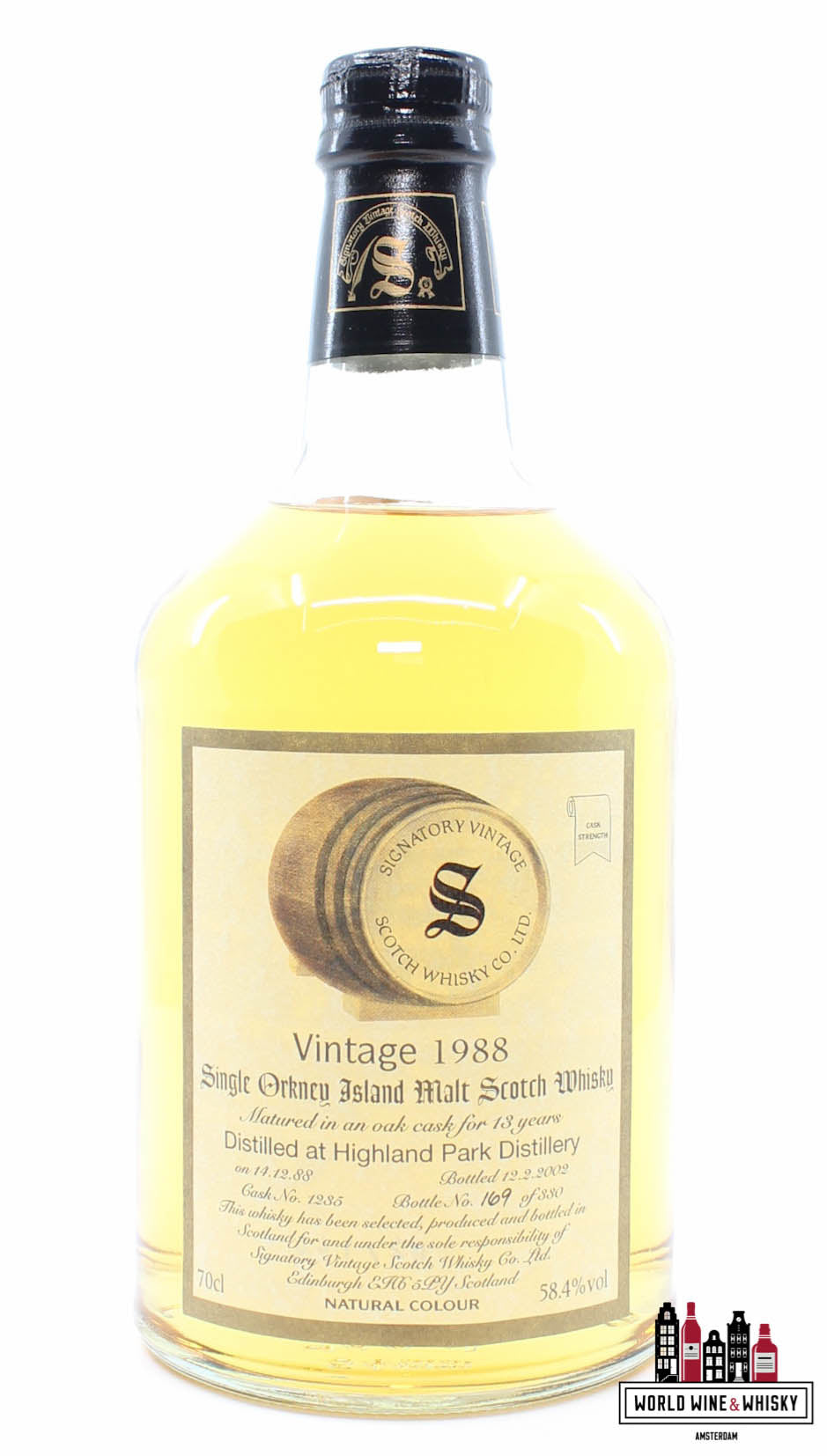 Highland Park 13 Years Old 1988 2002 - Cask 1235 - Vintage Collection - Signatory Vintage 58.4% (1 of 330) - WORLD WINE WHISKY 