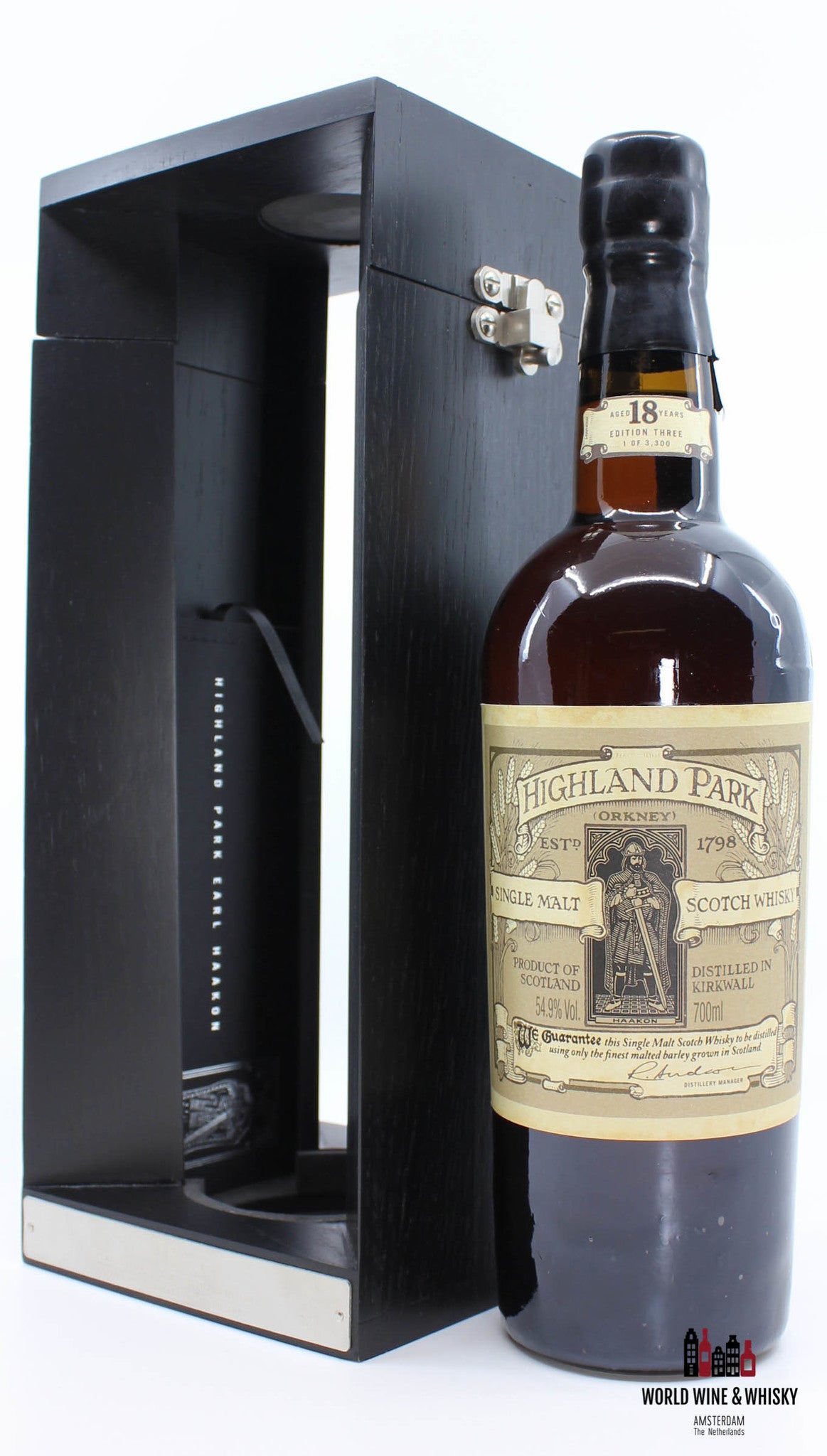 Highland Park 18 Years Old Earl Haakon 1993 2011 Inga Saga Trilogy - Edition Three 54.9% - WORLD WINE WHISKY 