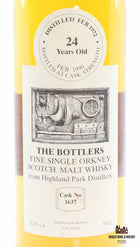 Highland Park 24 Years Old 1972 1996 - Cask 1637 - The Bottlers 55.4% - WORLD WINE WHISKY 