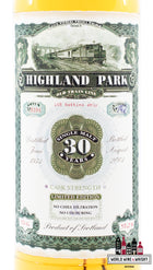 Highland Park 30 Years Old 1973 2003 - Old Train Line - Jack Wiebers Whisky World - Cask 8396 58.7% (1 of 168) - WORLD WINE WHISKY 