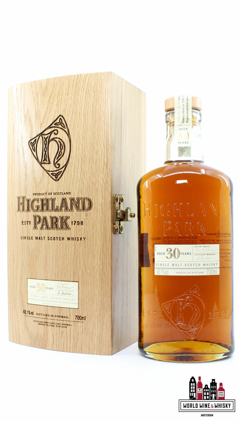 Highland Park 30 Years Old 48.1% (in luxury wooden case) - WORLD WINE WHISKY 