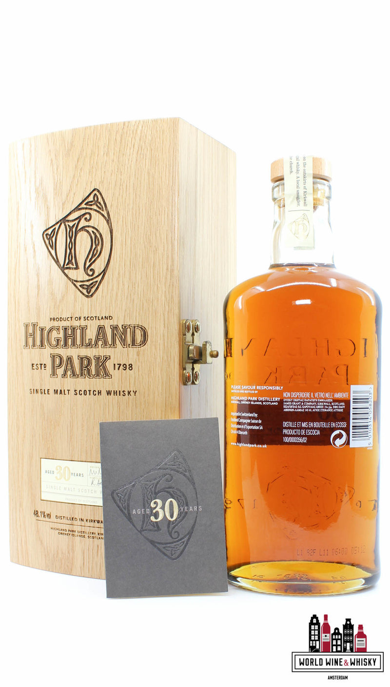 Highland Park 30 Years Old 48.1% (in luxury wooden case) - WORLD WINE WHISKY 