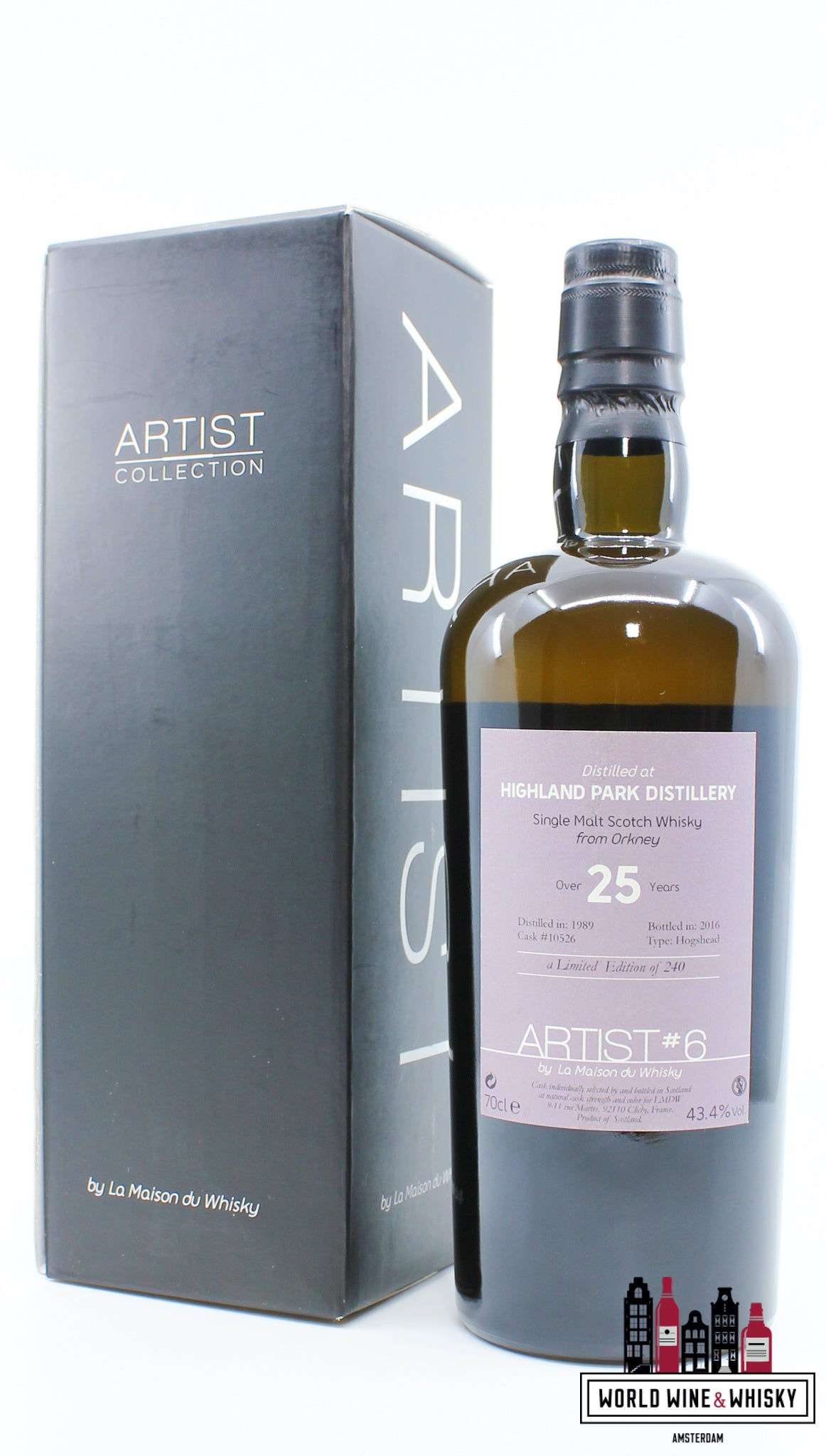 Highland Park 'Over 25 Years Old' 1989 2016 - Artist #6 - Cask 10526 - LMDW 43.4% (1 of 240) - WORLD WINE WHISKY 