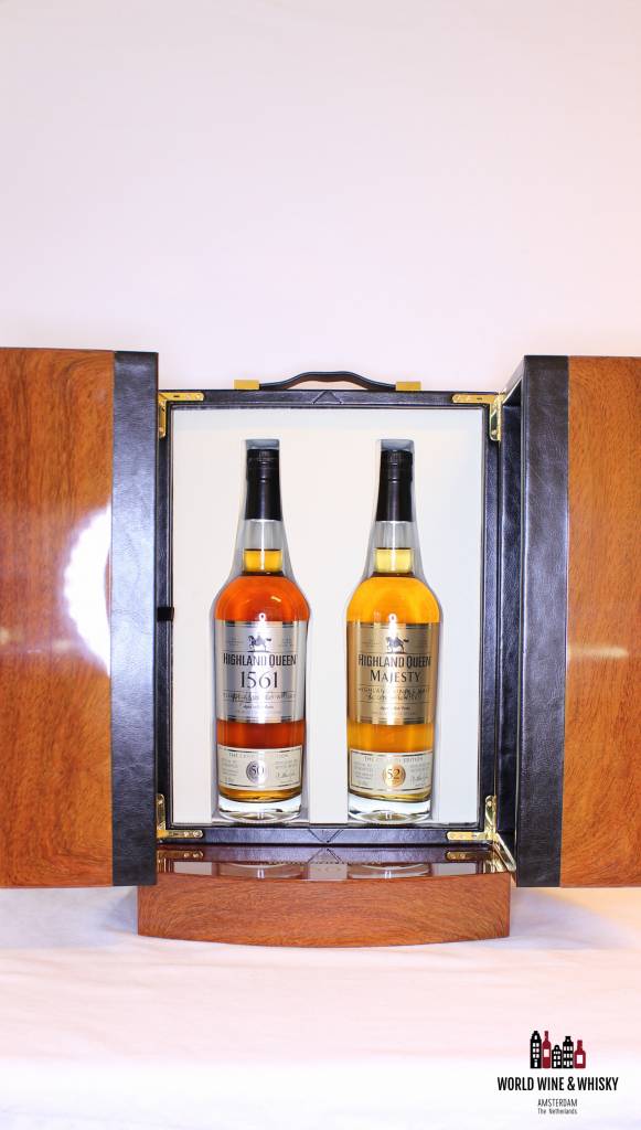 Highland Queen '1561 – The Century Edition’ 50 Years Old (blended), 52 Years Old (single malt) 40% - WORLD WINE WHISKY 
