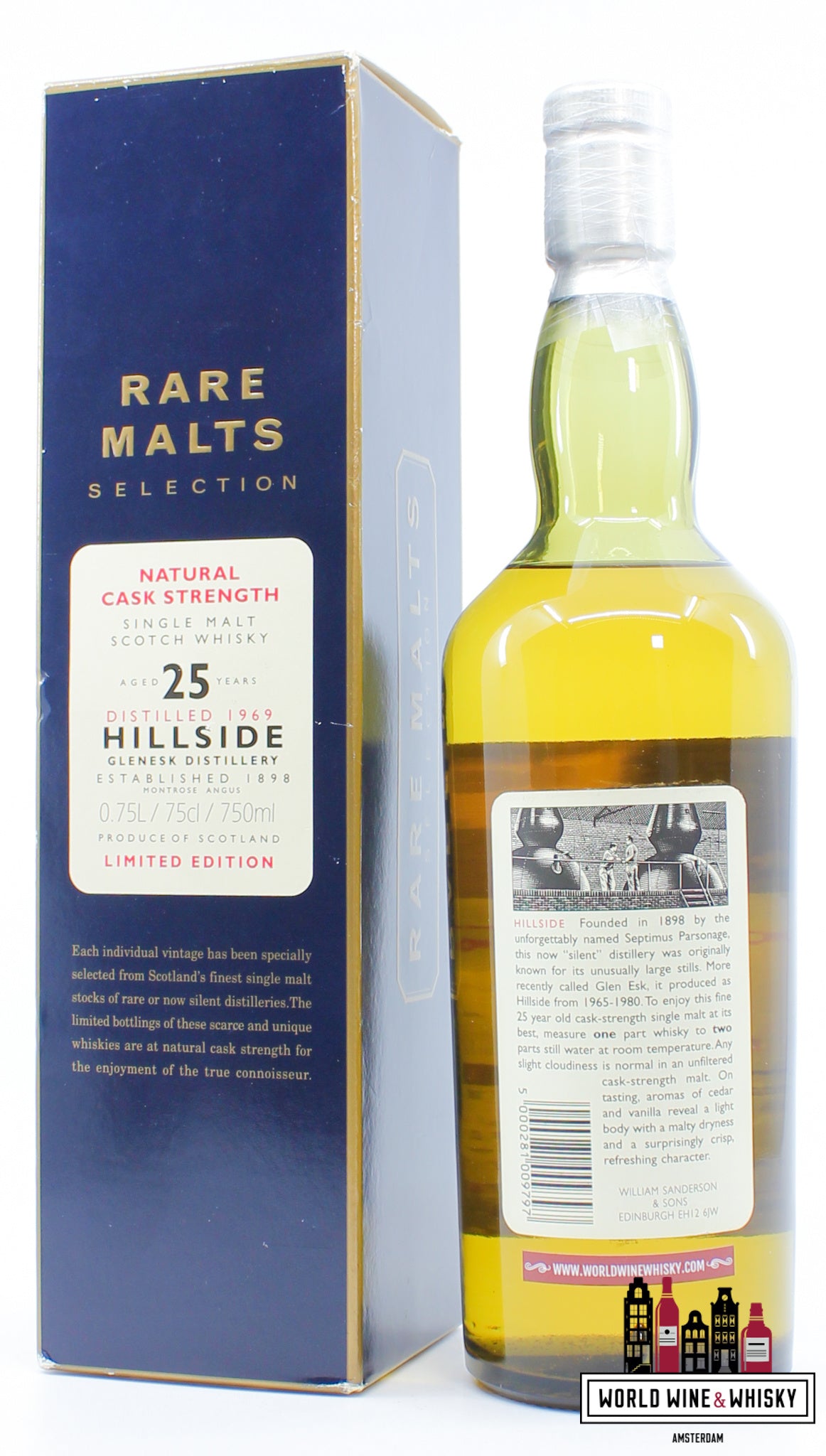 Hillside 25 Years Old 1969 1995 Rare Malts Selection 61.9% 750ml (in cardboard case) - WORLD WINE WHISKY 
