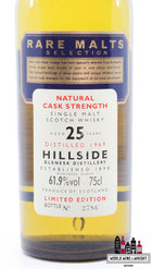 Hillside 25 Years Old 1969 1995 Rare Malts Selection 61.9% 750ml (in cardboard case) - WORLD WINE WHISKY 