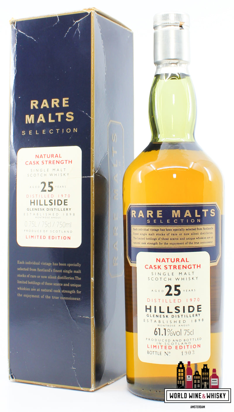 Hillside 25 Years Old 1970 1996 Rare Malts Selection 61.1% 750ml (in cardboard case) - WORLD WINE WHISKY 