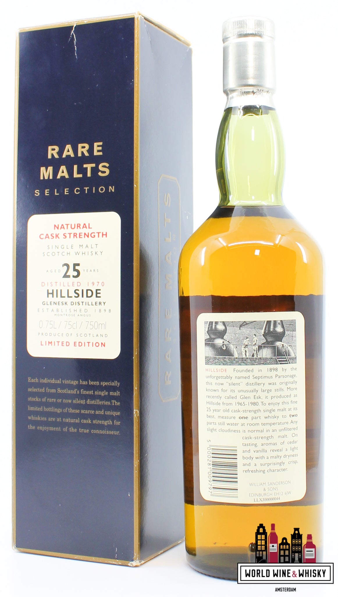 Hillside 25 Years Old 1970 1996 Rare Malts Selection 61.1% 750ml (in cardboard case) - WORLD WINE WHISKY 