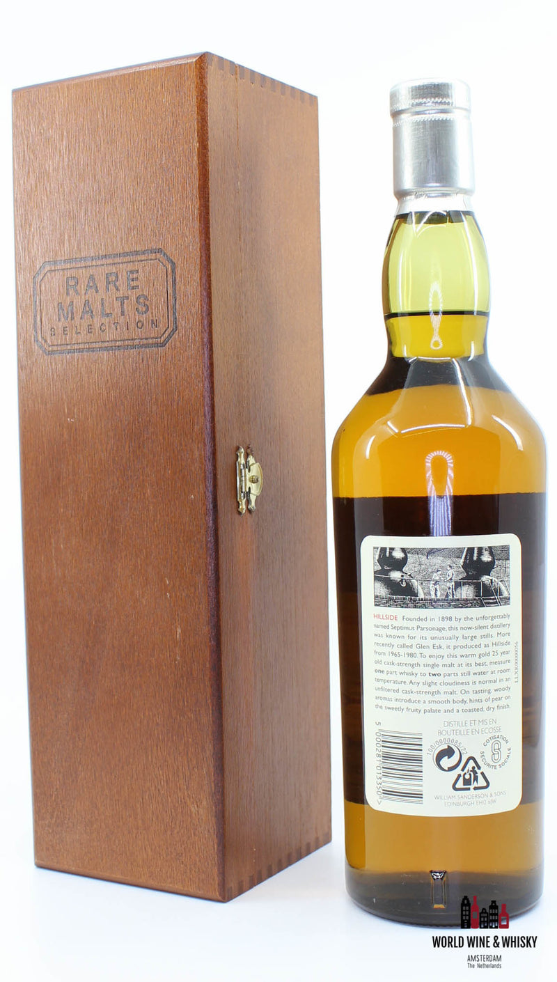 Hillside 25 Years Old 1971 1997 Rare Malts Selection 62.0% (in wooden box) - WORLD WINE WHISKY 