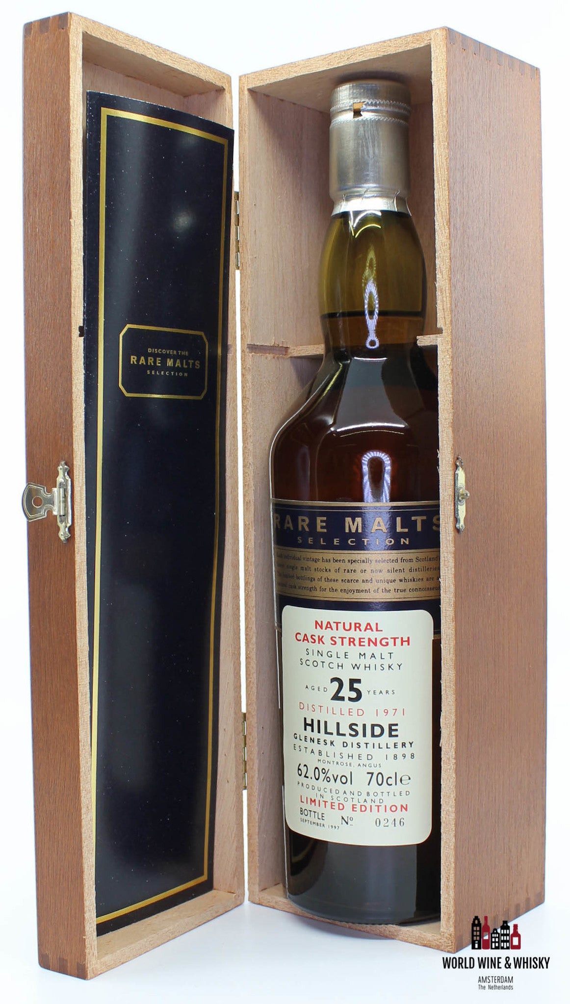 Hillside 25 Years Old 1971 1997 Rare Malts Selection 62.0% (in wooden box) - WORLD WINE WHISKY 