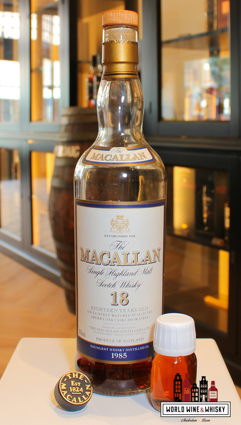 Macallan 18 Years Old 1985 2003 - Sherry Oak Casks - Vintage Release 43% (30ml sample)