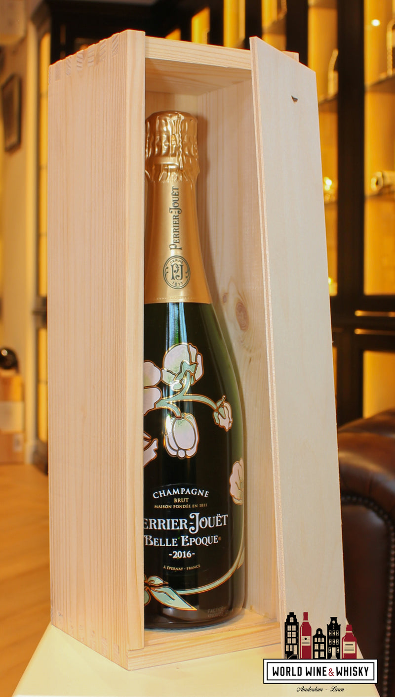 Houten geschenkverpakking voor wijn en whisky (1 fles)