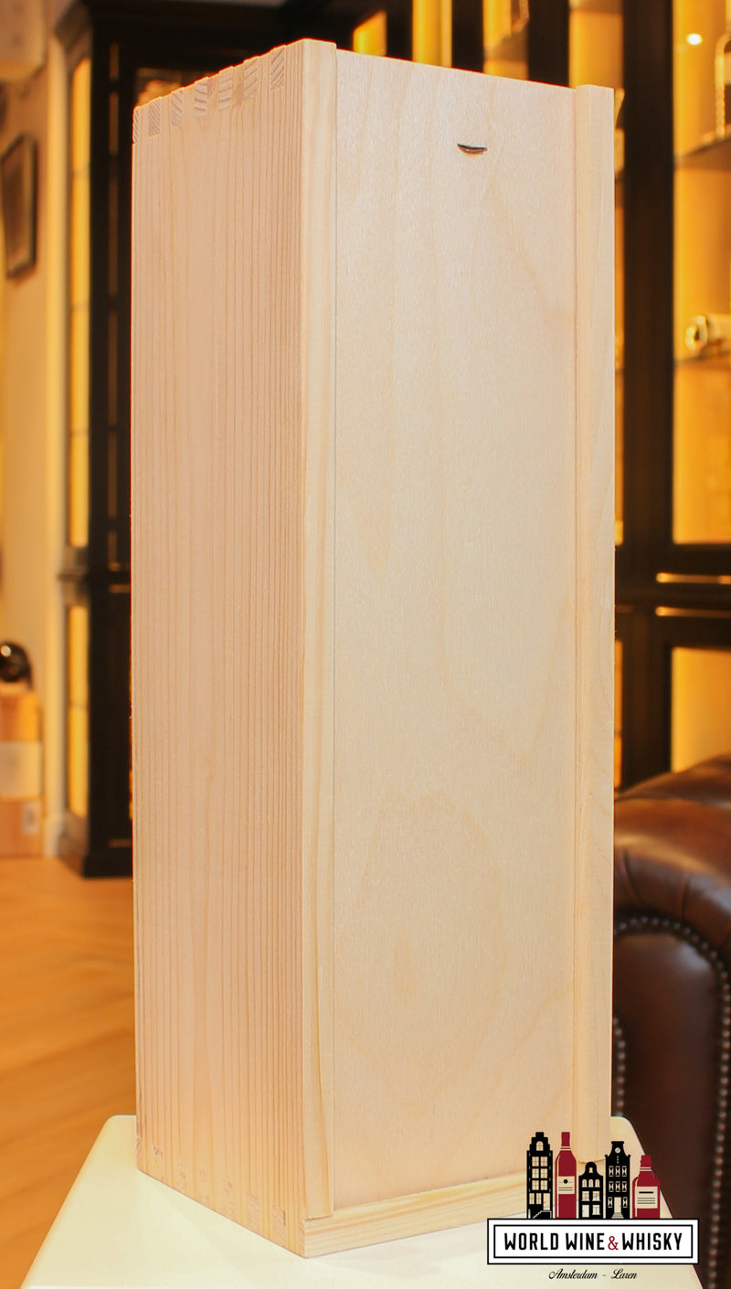 Houten geschenkverpakking voor wijn en whisky (1 fles)