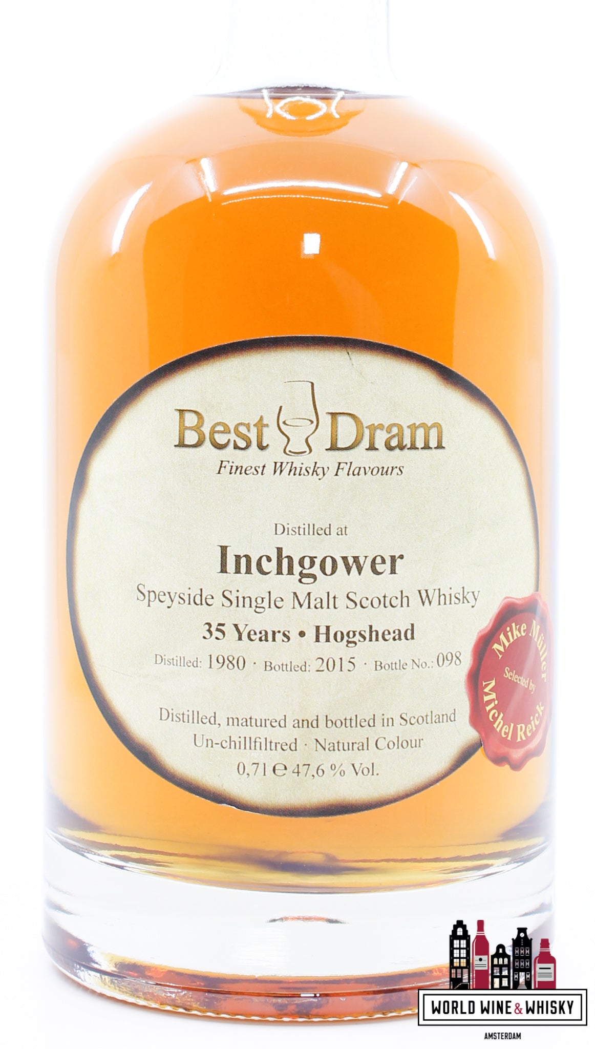 Inchgower 35 Years Old 1980 2015 - Best Dram 47.6% - WORLD WINE WHISKY 