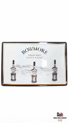 Iron Bowmore billboard plate - Islay Single Malt Scotch Whisky 12, 15, 18 Years Old - WORLD WINE WHISKY 