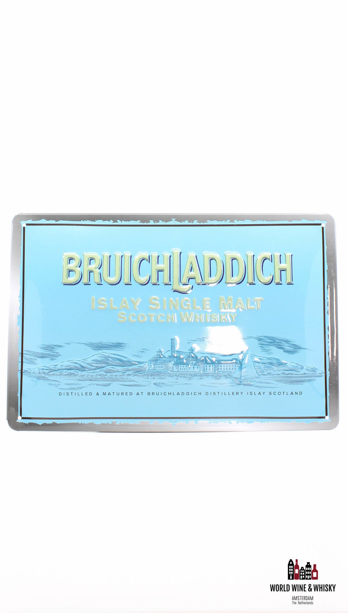 Iron Bruichladdich billboard plate - Islay Single Malt Scotch Whisky - WORLD WINE WHISKY 