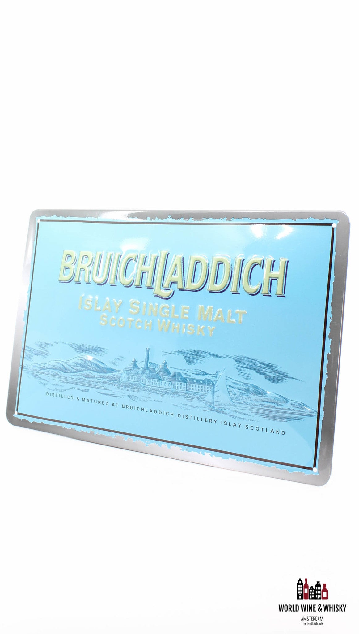 Iron Bruichladdich billboard plate - Islay Single Malt Scotch Whisky - WORLD WINE WHISKY 