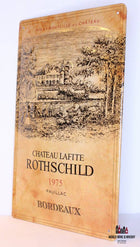 Iron Chateau Lafite Rothschild 1975 billboard plate sign - WORLD WINE WHISKY 