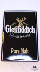 Iron Glenfiddich Pure Malt Scotch Whisky billboard plate sign - WORLD WINE WHISKY 