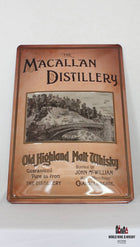 Iron Macallan billboard plate sign - WORLD WINE WHISKY 