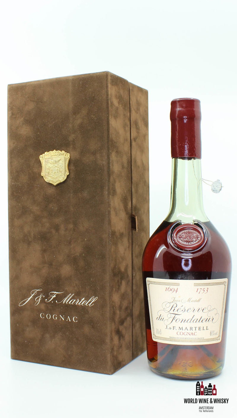 J & F Martell 1694 1753 Reserve du Fondateur Cognac 44% (Jean Martell) - WORLD WINE WHISKY 