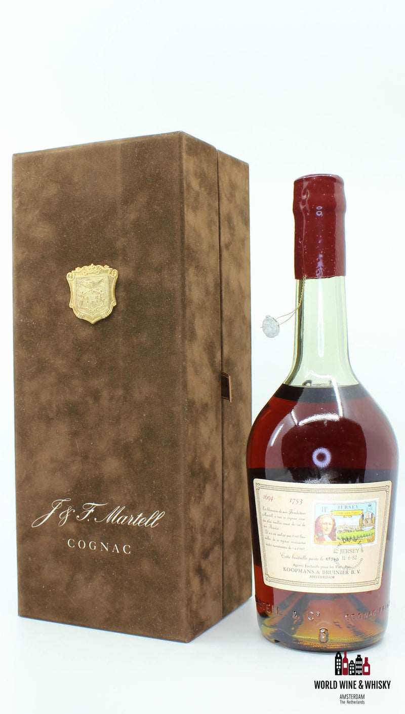 J & F Martell 1694 1753 Reserve du Fondateur Cognac 44% (Jean Martell) - WORLD WINE WHISKY 