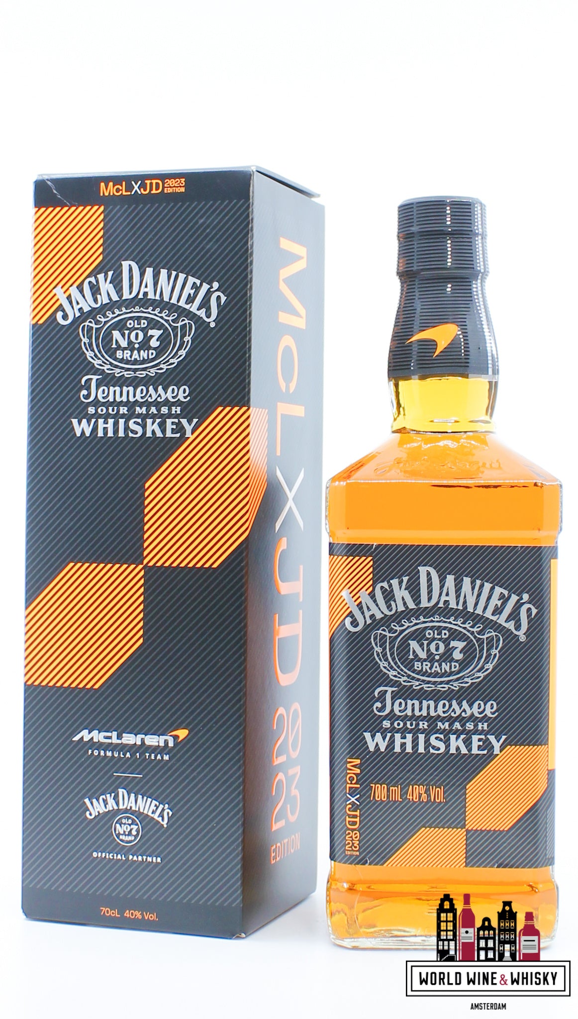 Jack Daniel's 2023 - McLaren (Formula 1 Team) X JD Edition 40% - WORLD WINE WHISKY 