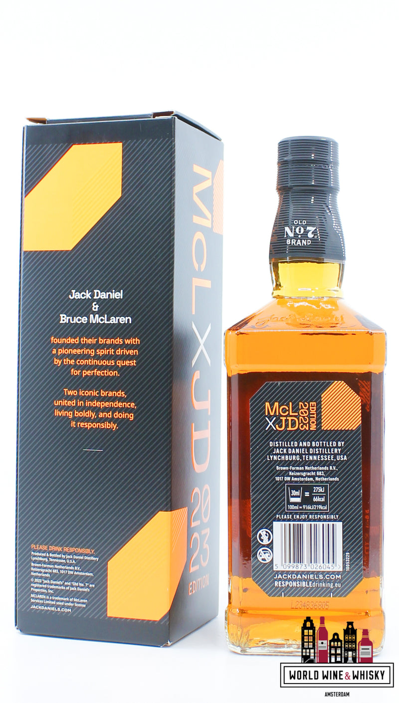 Jack Daniel's 2023 - McLaren (Formula 1 Team) X JD Edition 40% - WORLD WINE WHISKY 