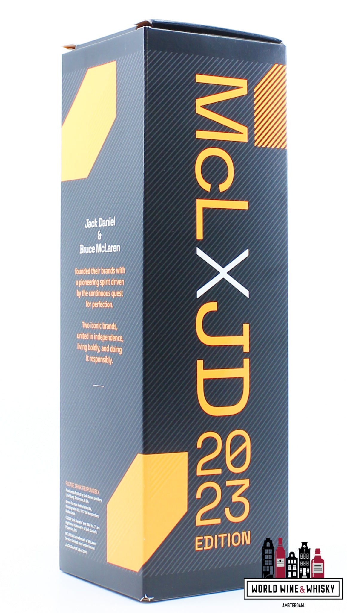 Jack Daniel's 2023 - McLaren (Formula 1 Team) X JD Edition 40% - WORLD WINE WHISKY 